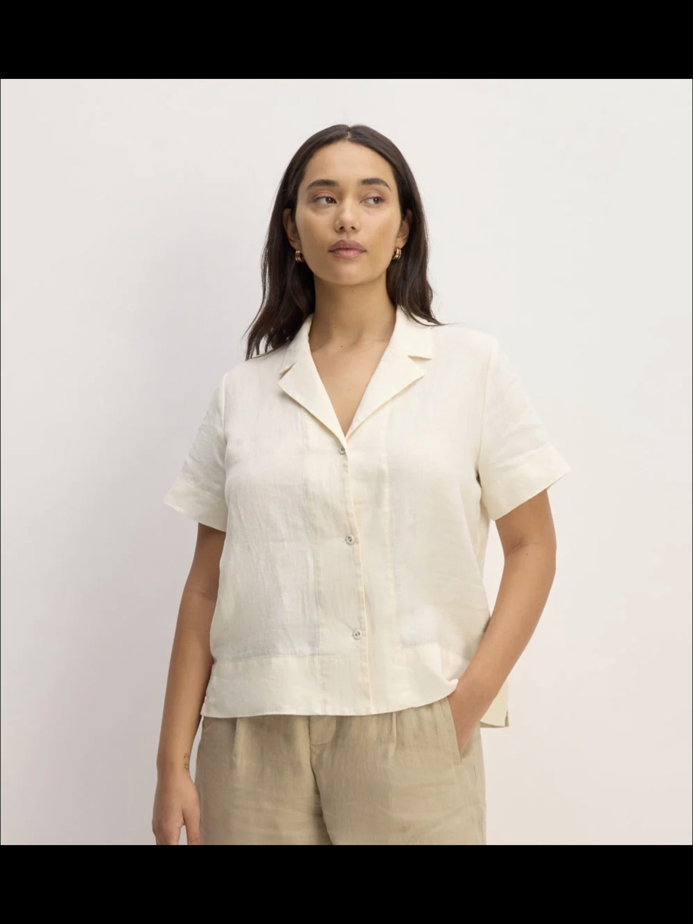 Everlane Linen Notch Shirt